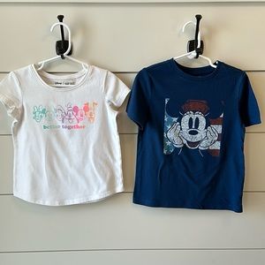 Bundle of 2 girls Disney short sleeve t shirts 5T